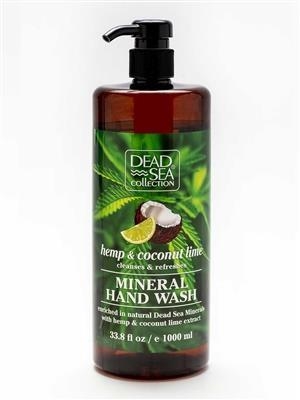 Мыло жидкое Dead Sea Collection с минералами Мертвого моря и экстрактами конопли, кокоса, лайма, 1000 мл