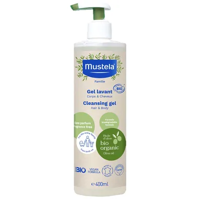 Гель для волосся та тіла Mustela Gel Lavant очищувальний, 400 мл