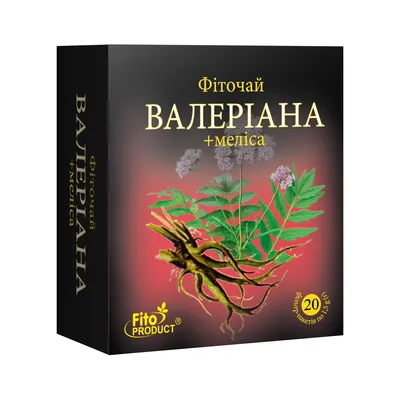Фіточай Фітопродукт Валеріана і меліса по 1,5 г №20 у філ.-пак.