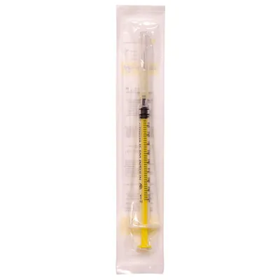 Шприц інсуліновий 1 мл U-100 Alexpharm 30G (0,3 x 13 мм) зі знімною голкою, 1 штука