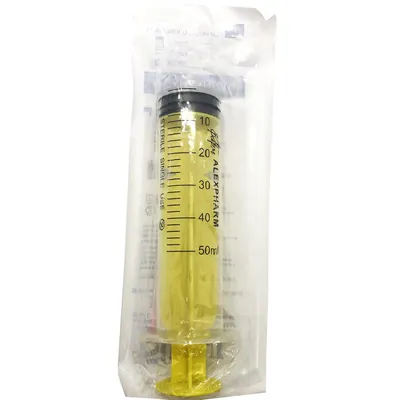 Шприц 50 мл Alexpharm 3-компонентний з голкою 18G (1,2 мм х 40 мм), 1 штука