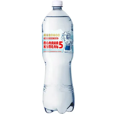 Вода мінеральна Поляна Купель-5 сильногазована, 1,5 л