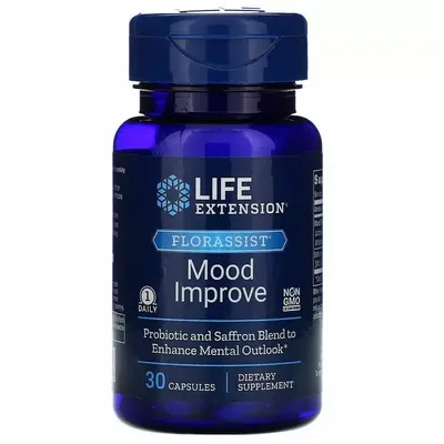 Підтримка настрою Life Extension Florassist, Mood Improve веганські капсули №30