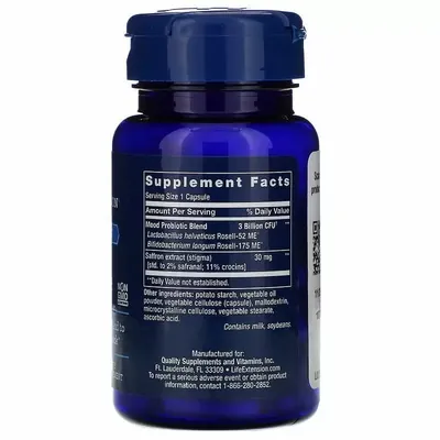 Підтримка настрою Life Extension Florassist, Mood Improve веганські капсули №30