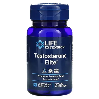 Тестостерон Life Extension Testosterone Elite веганські капсули №30