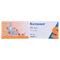 Кетонал крем 5 % по 30 г в тубах