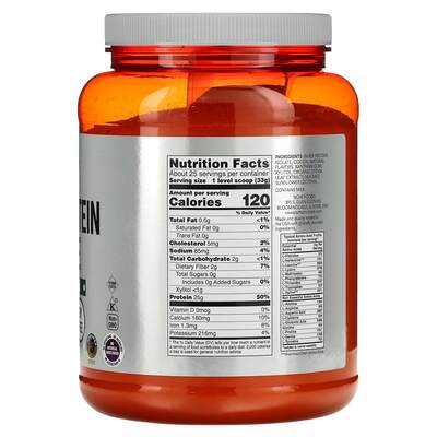 Ізолят сироваткового протеїну NOW Whey Protein Isolate смак вершкового шоколаду, 816 г