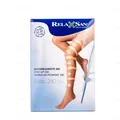 Панчохи компресійні Relaxsan Basic 970 компресія 22-27 мм рт. ст., 280 den на гумці, колір чорний, розмір 5