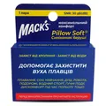 Беруші вкладки вушні MACK`S Pillow Soft Silicone Earplugs 88 силіконові помаранчеві, 1 пара