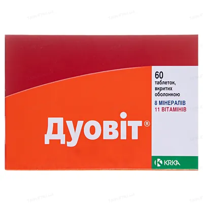 Дуовіт комбі-упак.: таб., в/о №60 (10х6)