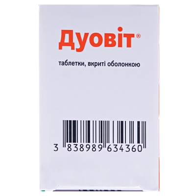 Дуовит комби-упак.: таб., п/о №60 (10х6)
