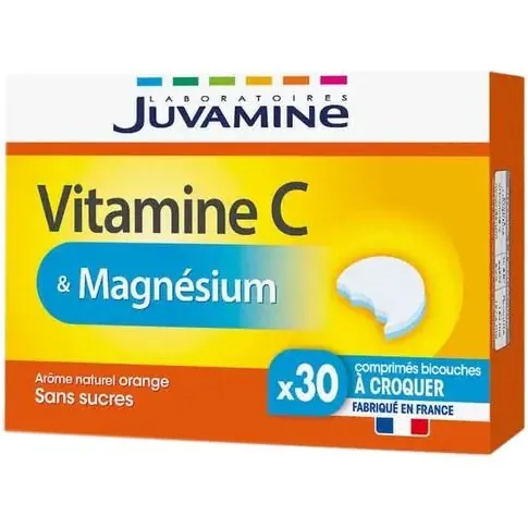 Вітамін С + Магній Juvamine жувальні таблетки №30