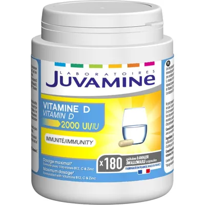 Вітамін D Juvamine 2000 МО капсули №180