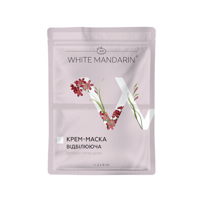 Крем-маска White Mandarin Морские водоросли отбеливающие 2 штуки по 6 мл