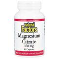 Магний цитрат Natural Factors Magnesium citrate 150 мг, 90 капсул