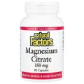 Магній цитрат Natural Factors Magnesium citrate 150 мг, 90 капсул