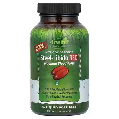 Комплекс для репродуктивного здоровья мужчин Irwin Naturals Steel-Libido Red, 75 капсул с жидкостью