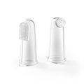 Зубная щетка BabyOno 1545 с массажем для десен прозрачная, 2 штуки