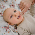 Зубная щетка BabyOno 1545 с массажем для десен прозрачная, 2 штуки