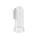 Зубная щетка BabyOno 723/01 с массажем для десен прозрачная, 1 штука