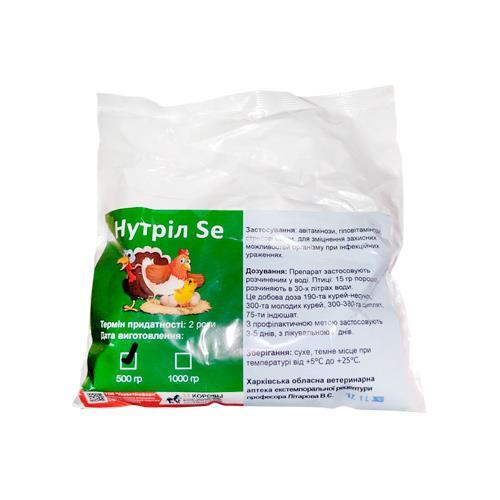 Нутрил Se (ДЛЯ ЖИВОТНЫХ) порошок, 0,5 кг