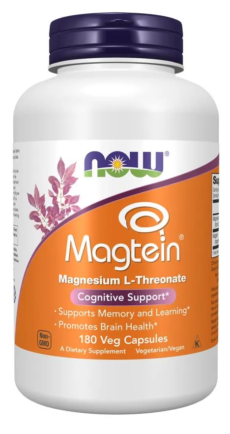 Магній L-треонат NOW Magtein вег. капсули №180
