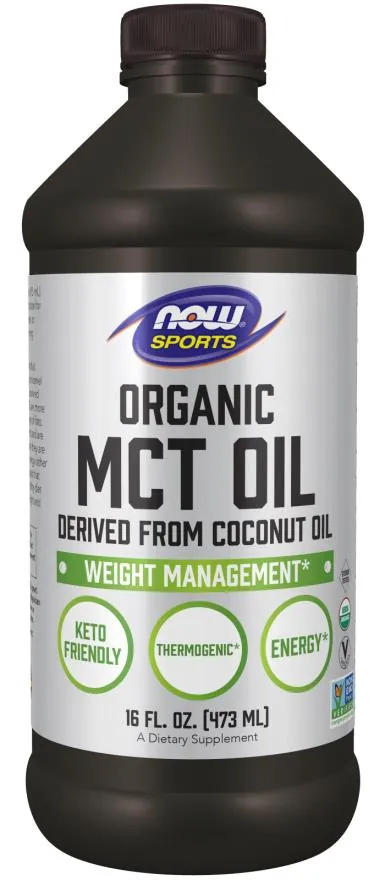 МСТ олія NOW Sports Organic MCT Oil, 473 мл