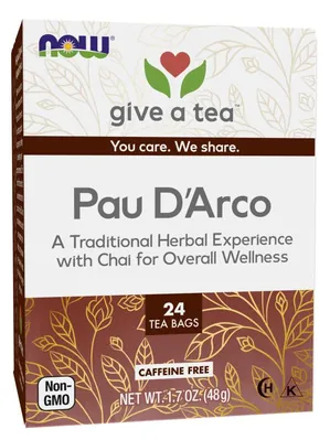 Пау д'арко NOW Pau D'Arco Tea без кофеїну по 48 г №24 у філ.-пак.