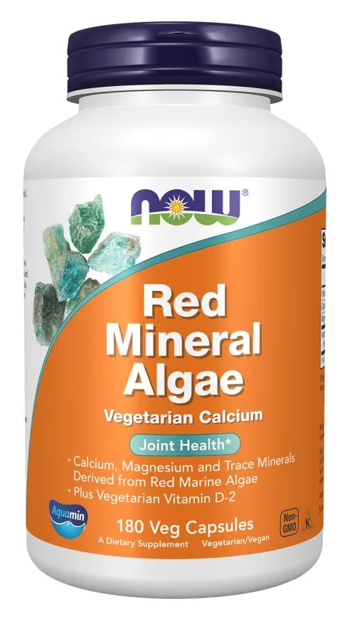 Червоні мінеральні водорості NOW Red Mineral Algae вег. капсули №180