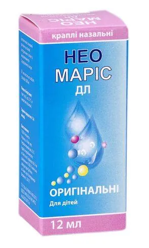 Нео Маріс ДЛ краплі назальні оригінальні для дітей по 12 мл у флак.