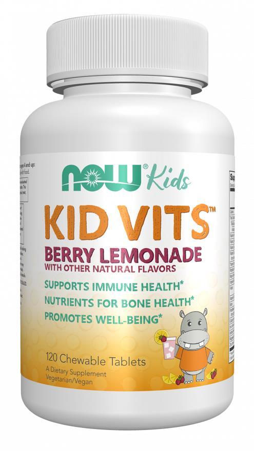 Вітаміни для дітей NOW Kid Vits Berry Lemonade таблетки жувальні №120