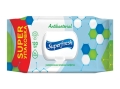 Салфетки влажные Superfresh Антибактериальные, с клапаном, 120 шт