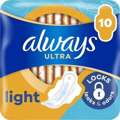 Прокладки гігієнічні Always Ultra Light, 3 краплі, 1 розмір, 10 шт