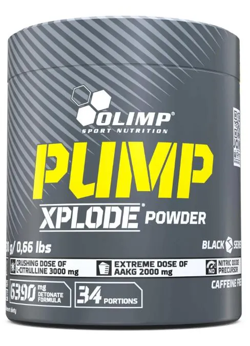 Передтренувальний комплекс Olimp Pump Xplode Powder, фруктовий пунш, 300 г