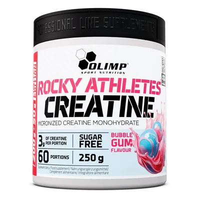 Креатин моногідрат мікронізований Olimp Rocky Athletes Creatine, бабл гам, 250 г
