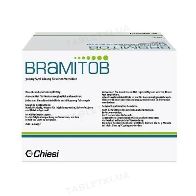 Брамітоб розчин д/інг. 300 мг/4 мл по 4 мл №56 (4х14) в амп. (стрип)