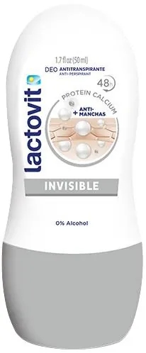 Дезодорант-антиперспірант кульковий Lactovit Invisible 48h, 50 мл