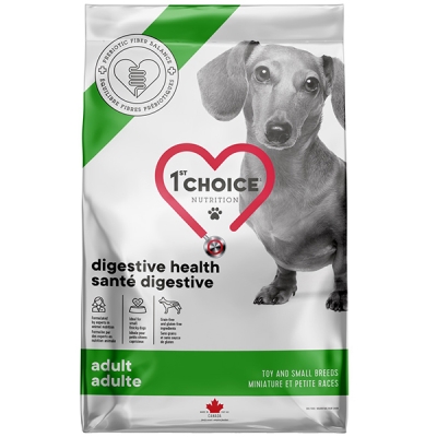 Корм сухой 1st Choice Adult Digestive Health Toy and Small для взрослых собак мини и малых пород с проблемами пищеварения, 2 кг
