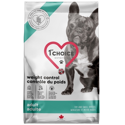 Корм сухой 1st Choice Weight Control Toy and Small для взрослых собак мини и малых пород с избыточным весом, 4,5 кг