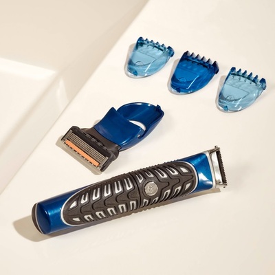 Бритва-стайлер мужской Gillette Fusion5 ProGlide Styler с 1 сменным картриджем ProGlide Power + 3 насадки для моделирования бороды и усов