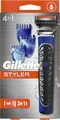 Бритва-стайлер чоловічий Gillette Fusion5 ProGlide Styler з 1 змінним картриджем ProGlide Power + 3 насадки для моделювання бороди і вусів