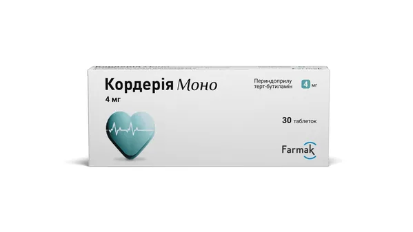 Кордерія моно таблетки по 4 мг №30 (10х3)