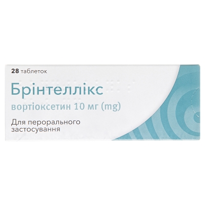 Брінтеллікстаблетки,в/плів.обол.по10мг№28(14х2)