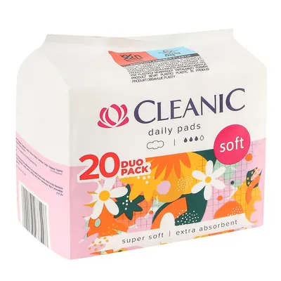 Прокладки гігієнічні Cleanic Soft Duo, 20 шт