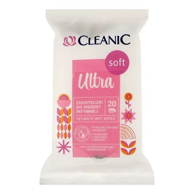 Серветки вологі Cleanic Soft Ultra для інтимної гігієни, 20 шт