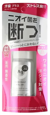 Дезодорант кульковий Shiseido Ag Deo 24 з іонами срібла без запаху, 40 мл