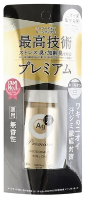 Дезодорант кульковий Shiseido Ag Deo 24 Premium з іонами срібла без запаху, 40 мл