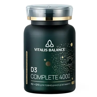 Вітамін D3 Компліт 4000 Vitalis Balance D3 Complete 4000, 60 таблеток