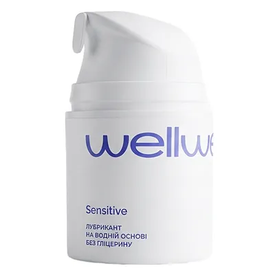 Гель-лубрикант WellWet Sensitive на водній основі без гліцерину, 30 мл