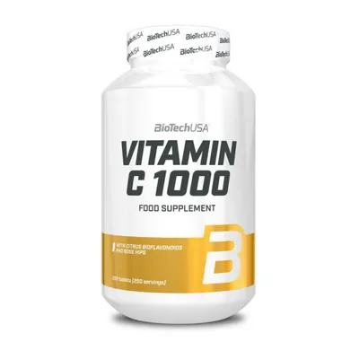 Вітамін С Biotech Vitamin C 1000 with citrus bioflavonoids and rose hips, 250 таблеток